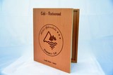Cartes de menus en bois personnalisable A5